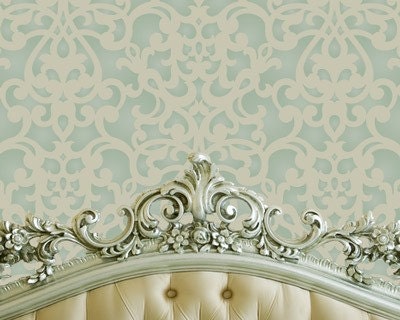 Wall Stencil Donatella Damask Allover Pattern for Wall Decor DIY Wallpaper Look