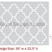 Moroccan Wall Stencil Small Moorish Trellis Allover Stencil for Wallpaper Look