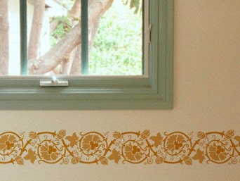 Wall Stencil Elegancia Border Stencil for Wall Decor