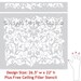 Wall Stencil Moroccan Arabesque Reusable Allover Stencil for Wall Decor
