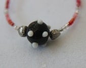 Colorful Polka Dot Beaded Recycled Childs Bracelet