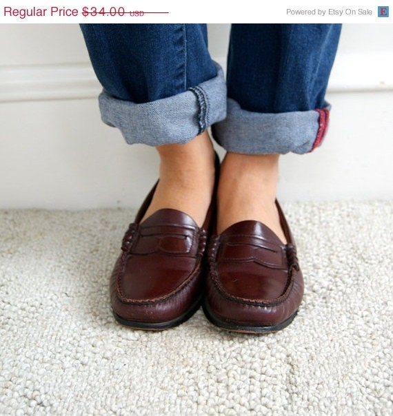 ON SALE Vintage Penny Loafers. Dexter. by NewOldFashionVintage