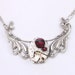 Steampunk Necklace Steampunk Watch Necklace Vintage Watch Necklace Steamy Red Silver Steam Punk Jewelry By Victorian Curiosities