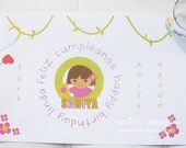 Printable Dora Party Labels & Place Mat - bonito design