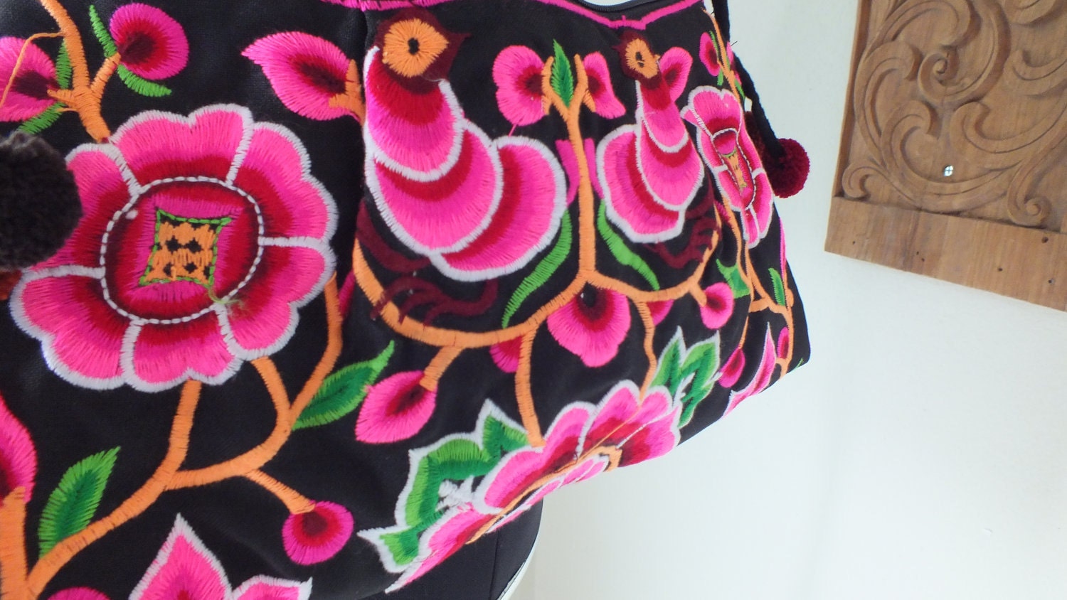 Ethnic Vintage style purses Wristlet Clutch Hong Tribe Bag , Thailand