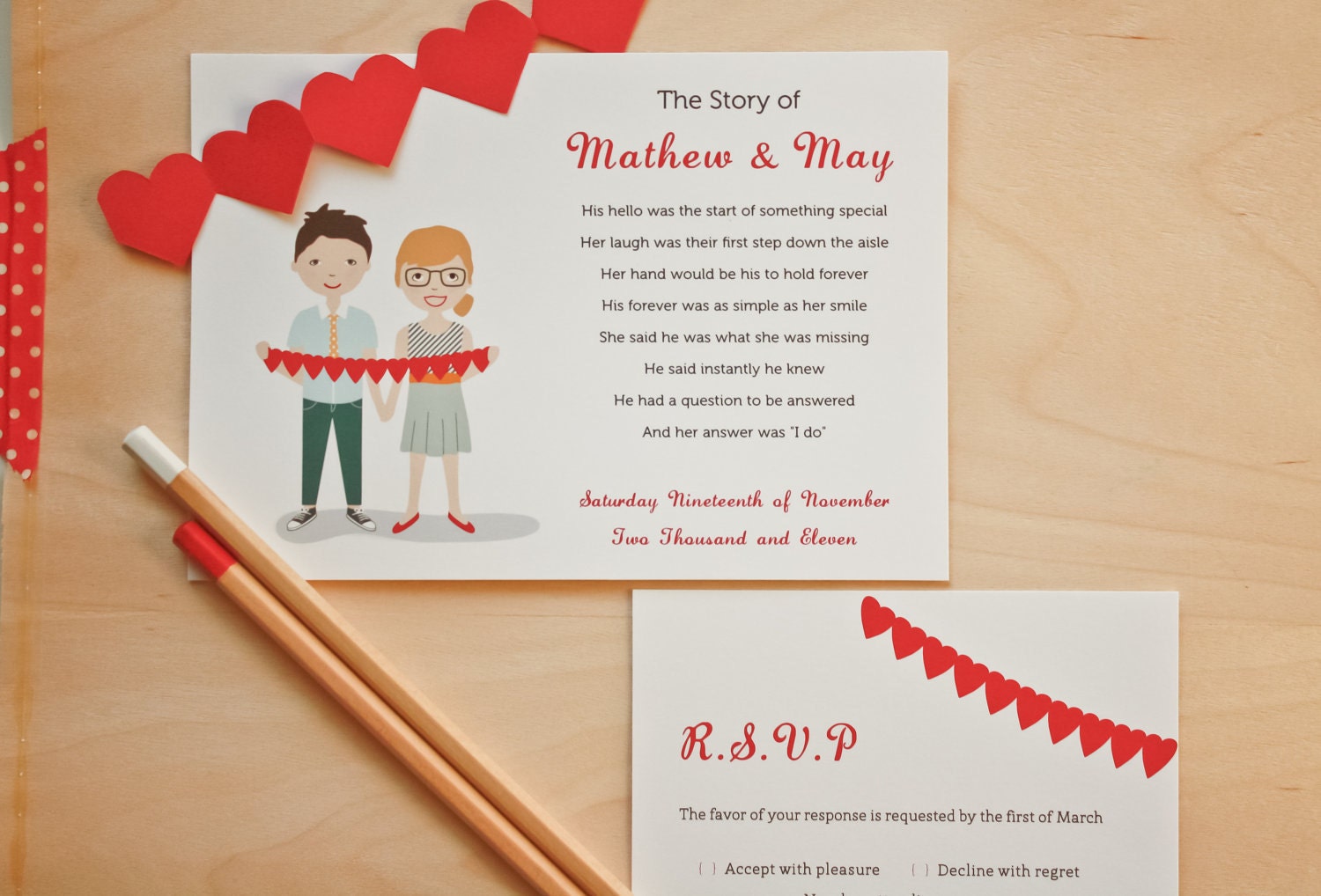 Printable Wedding Invitation - Printable Design