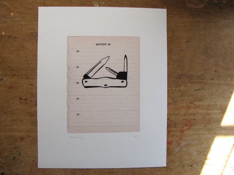 Pocket Knife Art Print