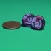 Cool stud earrings. Titanium Stud Earrings. Polymer Clay Earrings. Vampire purple earrings