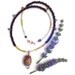 Owl totem necklace. great horned owl necklace. seed beaded necklace