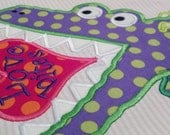 Silly Alligator Machine Applique Design