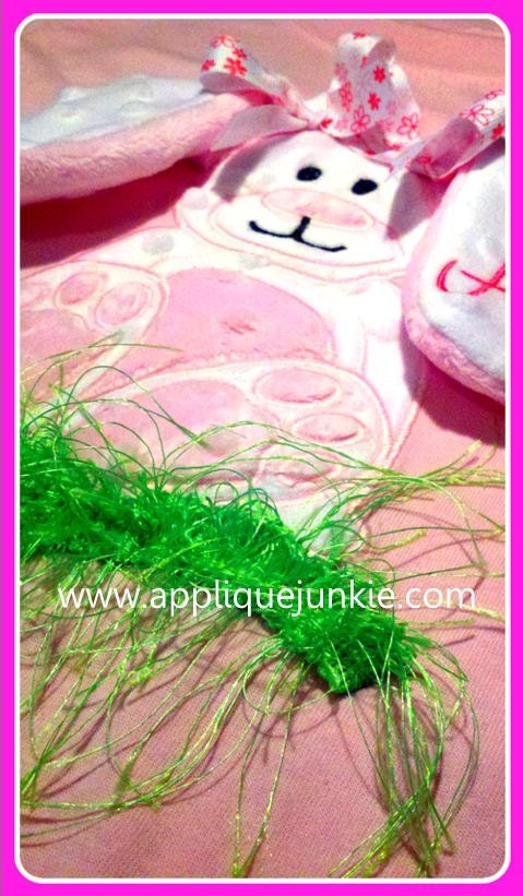 Funky 3D Floppy Ears Bunny Machine Applique Design