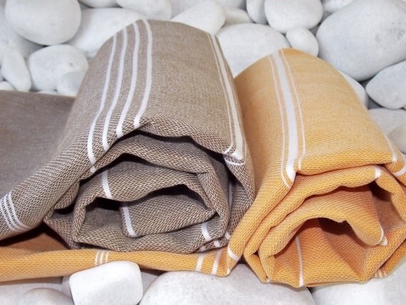 Best Quality Set of 2 Hand Woven Turkish Cotton by Turkishtowel