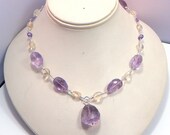 Amethyst and Citrine Necklace