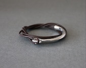 Leather Wrap Bracelet with Silver Metal Ornament(Dark Brown)