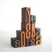 0 to 9 - 10 Vintage Letterpress Wooden Letters Collection -MV11