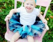 Baby TUTU Jaguar with Flower Headband - Newborn to 2T - Jacksonville Jaguars Football NFL 1st Birthday