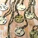 Scorpio - Zodiac Constellation Necklace - Hand Stamped Brass Pendant on Vintage Brass Chain - October - November Birthday