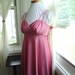 1970's Slinky Evening Maxi Dress in Mauve Size Small