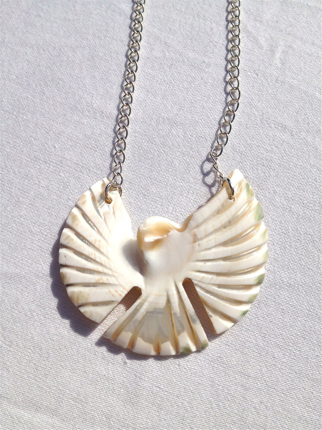 Carved Shell Necklace