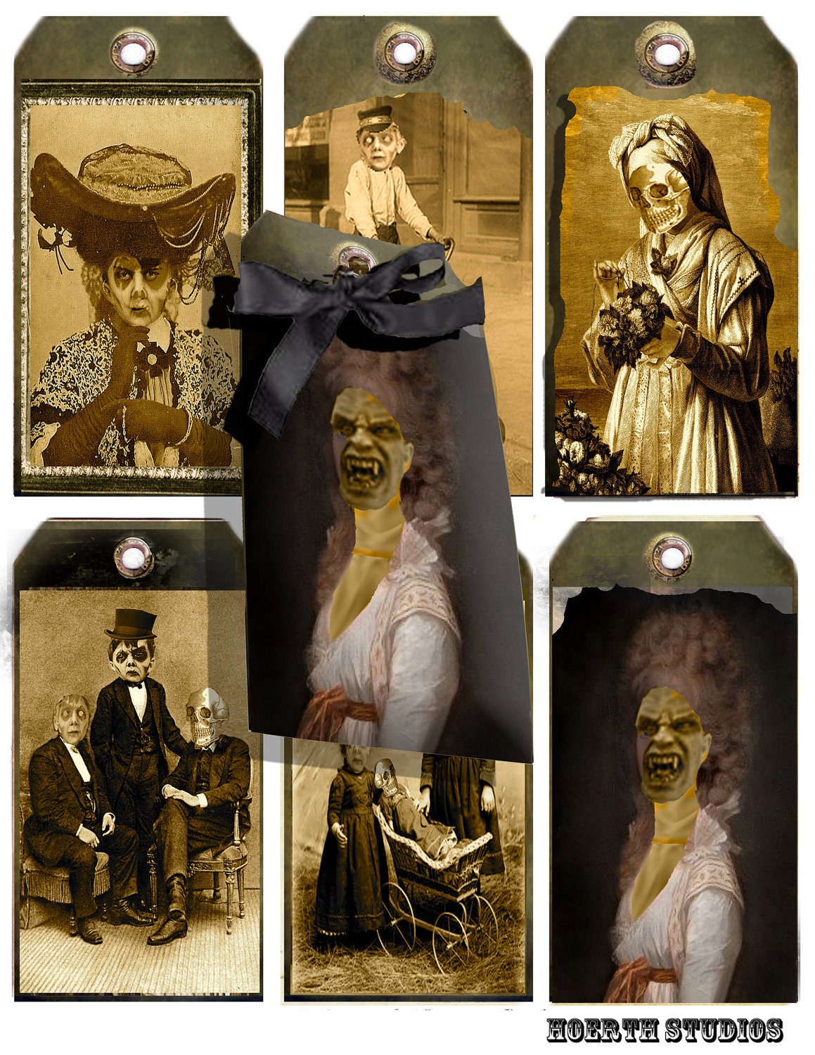 Printable Halloween Zombie Gift Tags for the Apocalypse