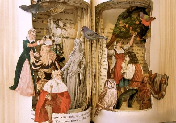 Altered Book   Grimm's Fairy Tales