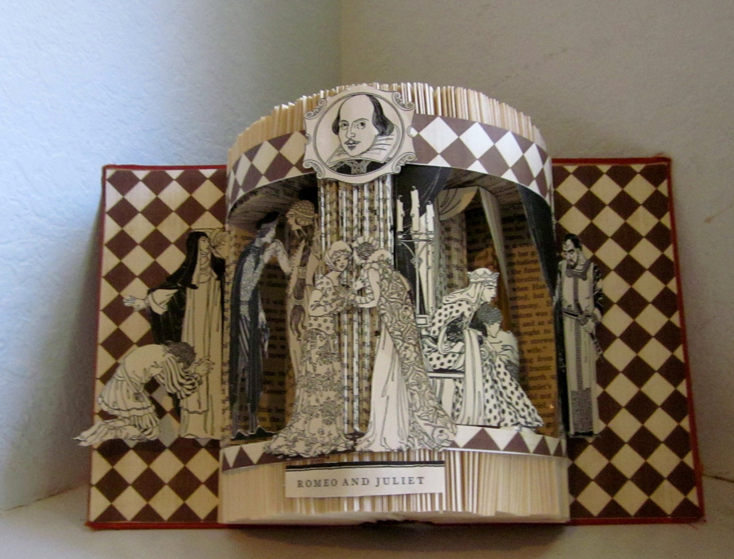 Altered Book Art-Shakespeare's Romeo and Juliet