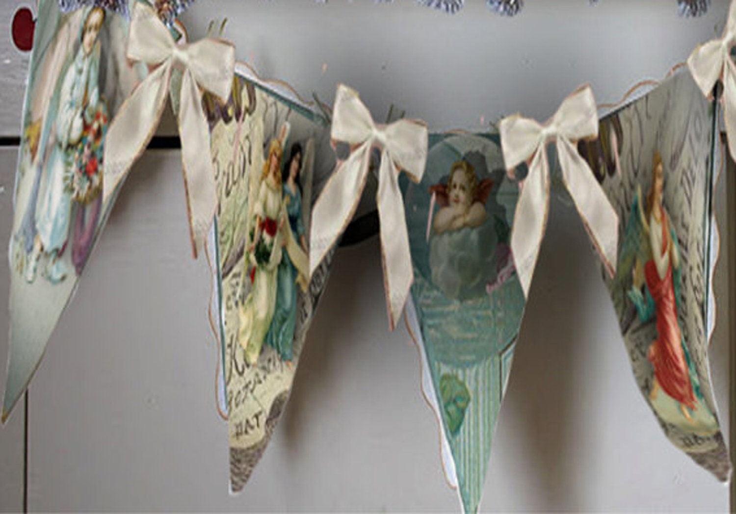 Christmas  Angel Victorian Garland instant download