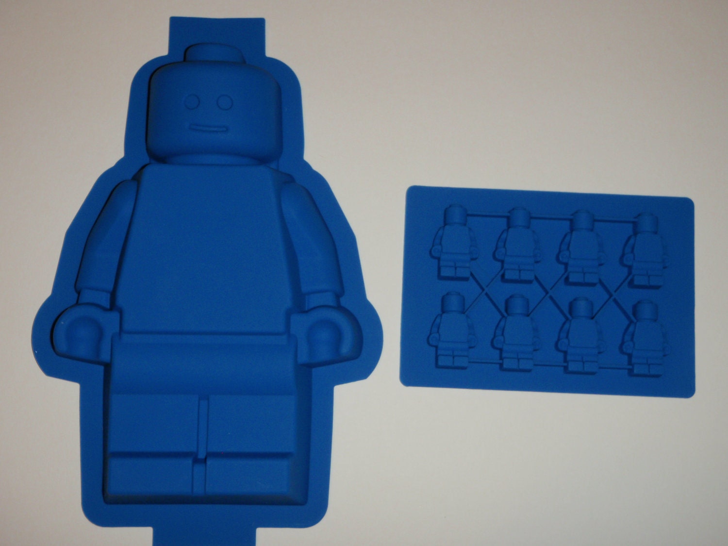 Silicone Lego Minifigure Cake Pan Brownie Jello Mold birthday party and Minifigure ice/candy tray