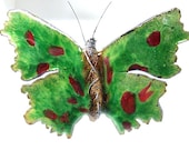 Butterfly 'Green  With Red Dots'