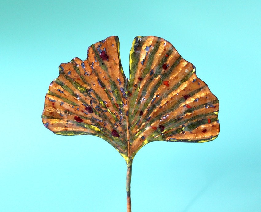Leaf sculpture 'Ginkgo Gold' No. 1