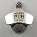 Engraved Stainless Steel Bottle Openers and capcatchers - set of 10