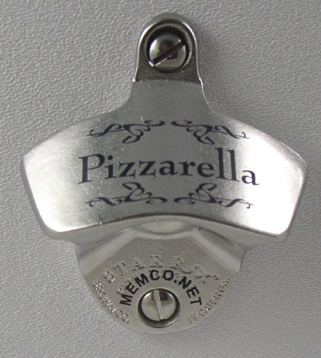 Stainless Steel Bottle Opener & Capcatcher Personalized with your Monogram, Name or Logo