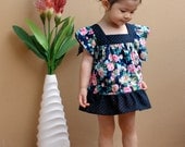 PDF Pattern - Rene Dress for 12M - 5T and tutorial.