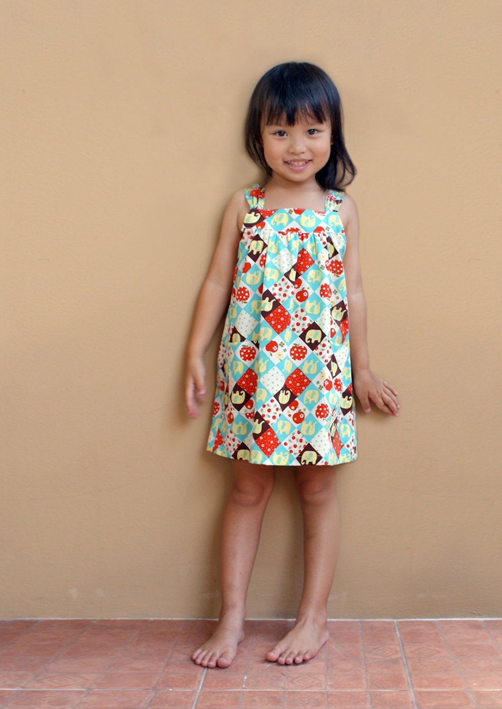 PDF Pattern - Perry Dress for 12M - 5T and tutorial.