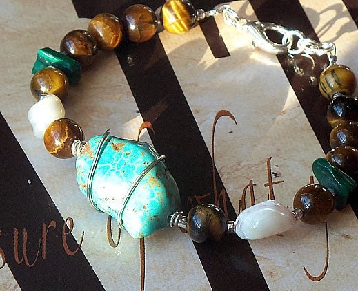 Money, Luck,  & Prosperity Spell Gemstone Bracelet