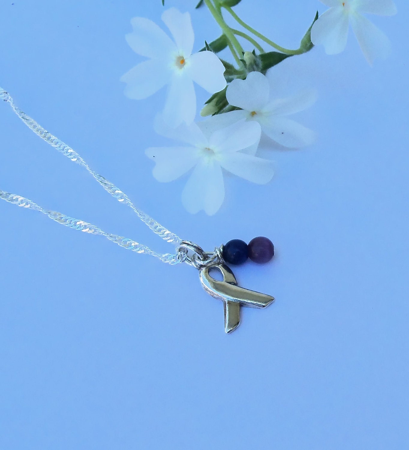 Pediatric Stroke Awareness Necklace - Sterling Silver