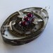Sale - OOAK - Sickle Cell Anemia, Multiple Myeloma Awareness Dragonfly Pendant - Sterling Silver