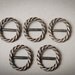 Set of 5 Vintage metal belt buckles.