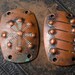 Set of 2 Vintage plates, copper connectors