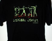 Zombie Conga t-shirt  hand-printed