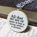Edgar Allan Poe "All that we see or seem is but a dream within a dream" Inspiring Literary Gothic Quote Necklace - Quotation Jewelry