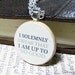 Marauder's Map Inspired "I solemnly swear that I am up to no good..." Harry Potter Pendant Necklace - Harry Potter Jewelry