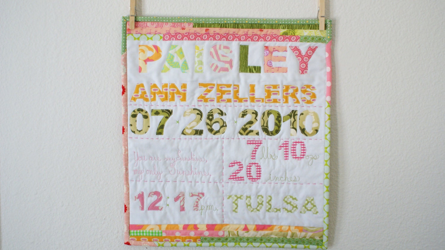 Birthday Mini Quilt