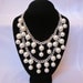 Pearl Necklace - The "Silver Caroline"- Inspired by the 2 Broke Girls TV Show, Silver Chain and White Pearls, Wedding, Prom, Formal. Fun