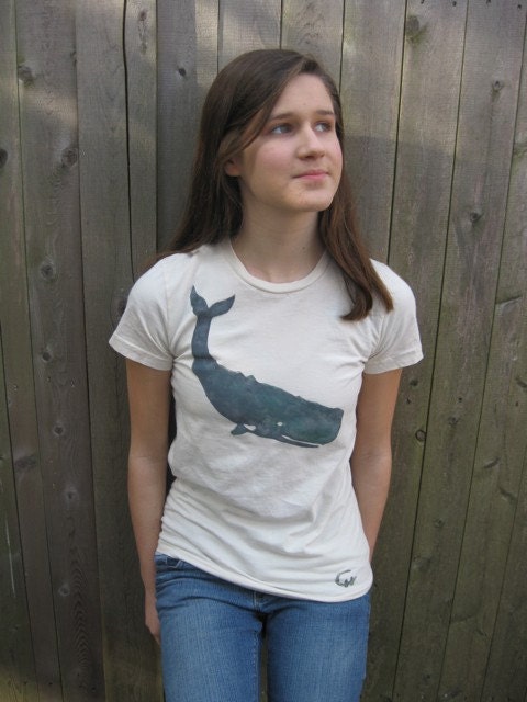 Sperm Whale T-Shirt, Organic Cotton