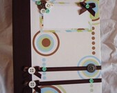 SALE - Retro Press - Handmade Blank Book Journal Diary