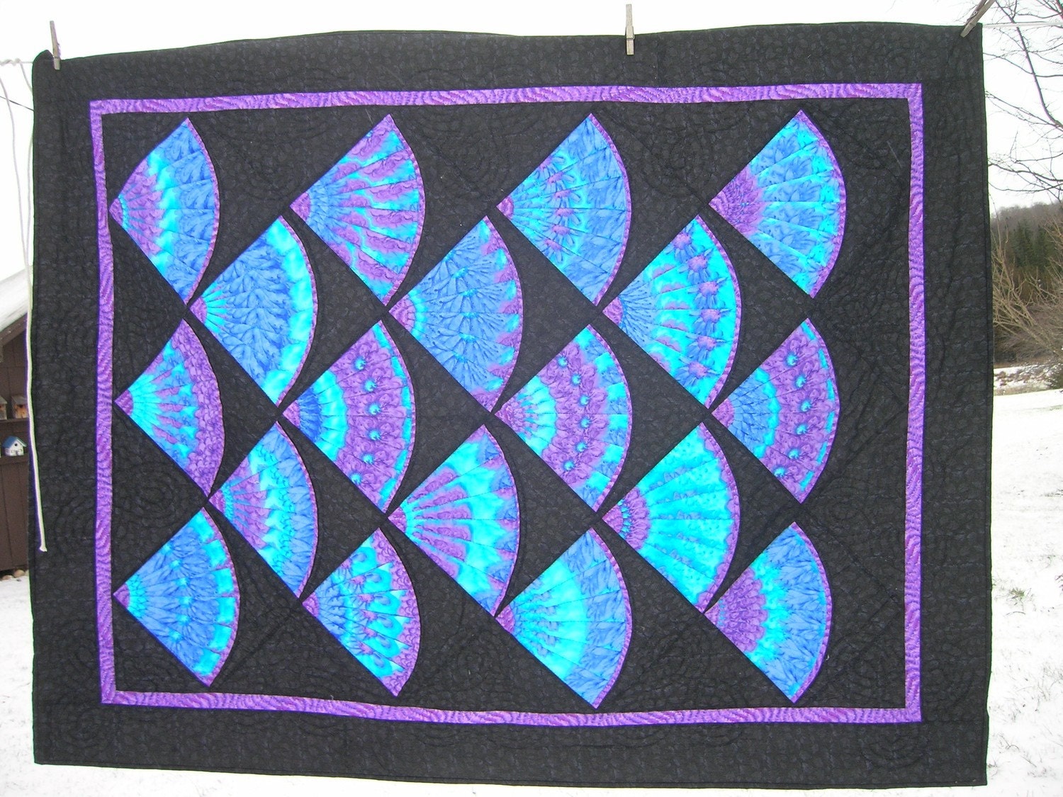 Purple Fans.......Clearance sale 20 percent off.
