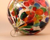 Handblown Fine Art Glass Ornament Suncatcher in Magic Mix