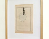 abstract collage - Blossom - original mixed media art, framed original art