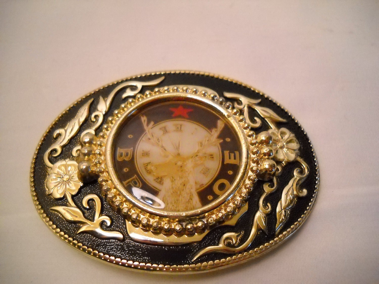 Vintage BPOE Elks Fraternal Order Belt Buckle